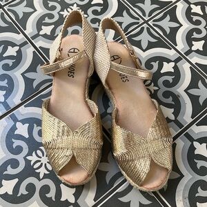 Light gold espadrilles